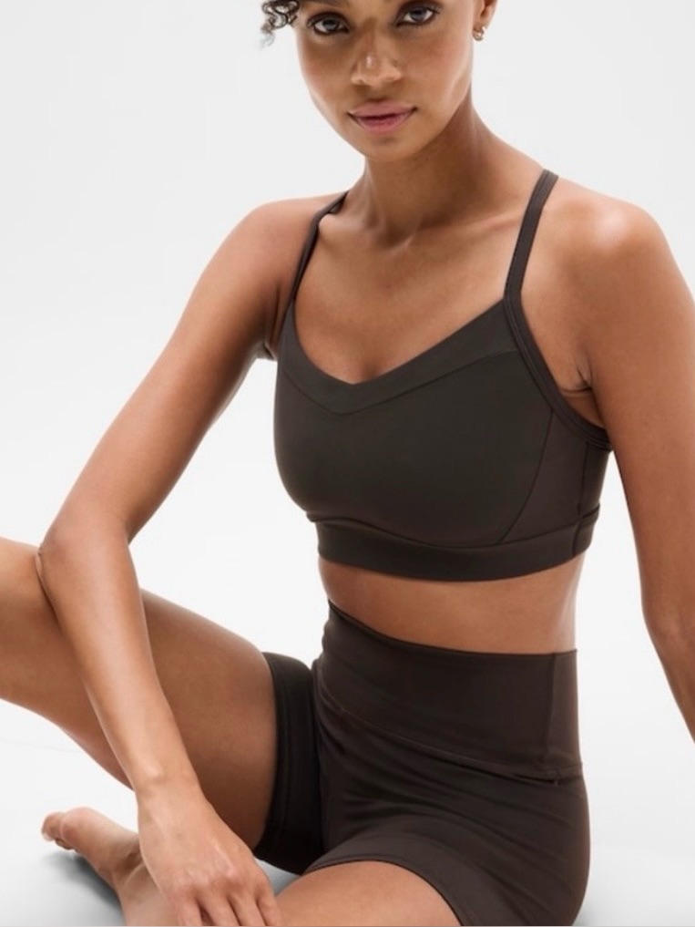 Athleta Vital Sports Bra In Truffle, 1x Dd